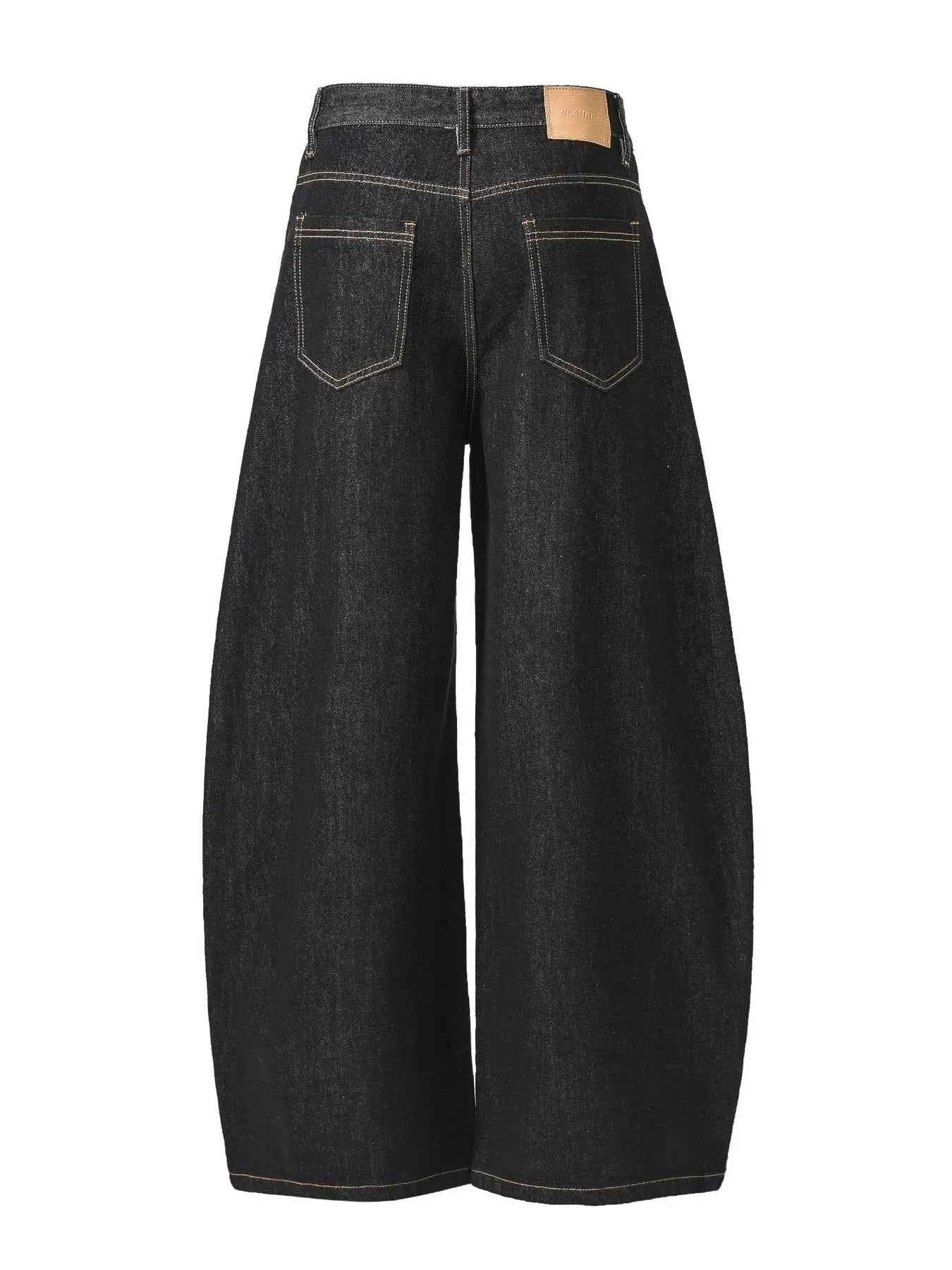 Men's Embroidered Pocket Curved Jeans